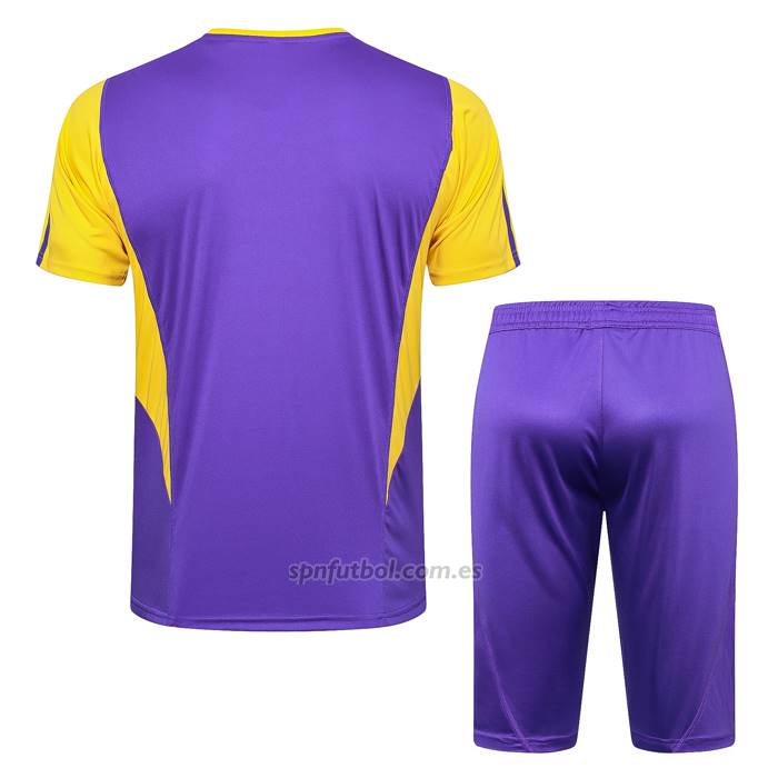 Chandal del Real Madrid Manga Corta 2024-2025 Purpura - Pantalon Corto